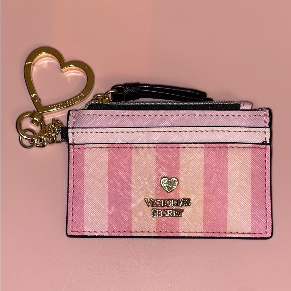 Victoria's Secret Pink Striped Card Holder